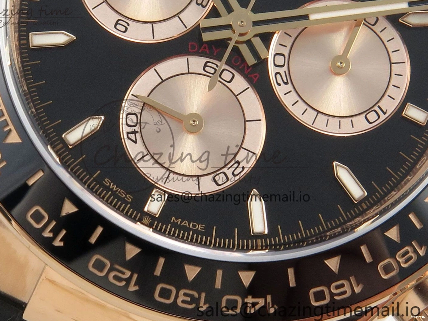 RG Oysterflex Edition 126515 VSF Daytona on 1:1 VS4131 (Weighted) Strap Dial Black V2 Best 0120